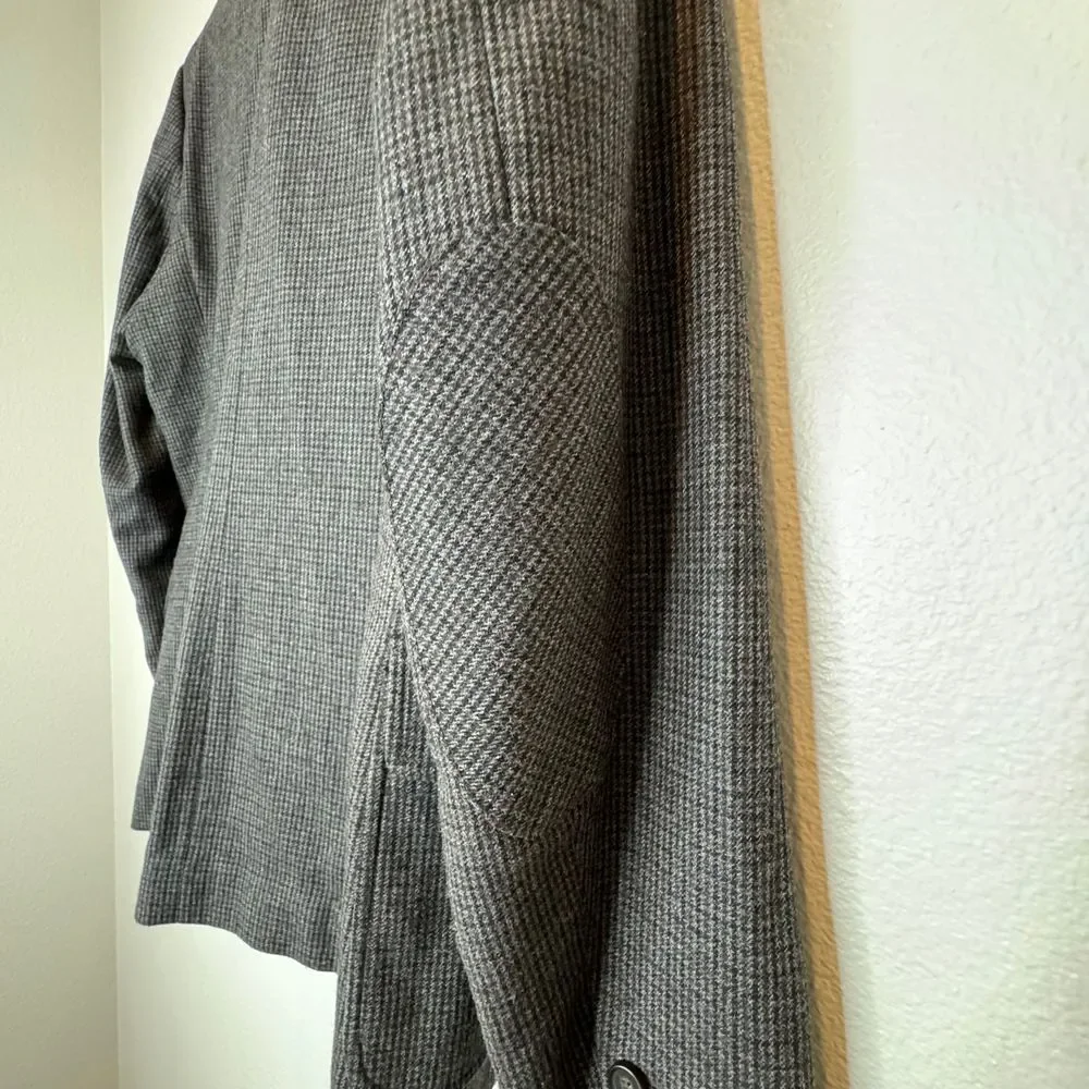 THE KOOPLES SPORT Sport Coat with Zip Out Waistcoat EU52 (US42) Small Plaid Navy - Picture 9 of 13